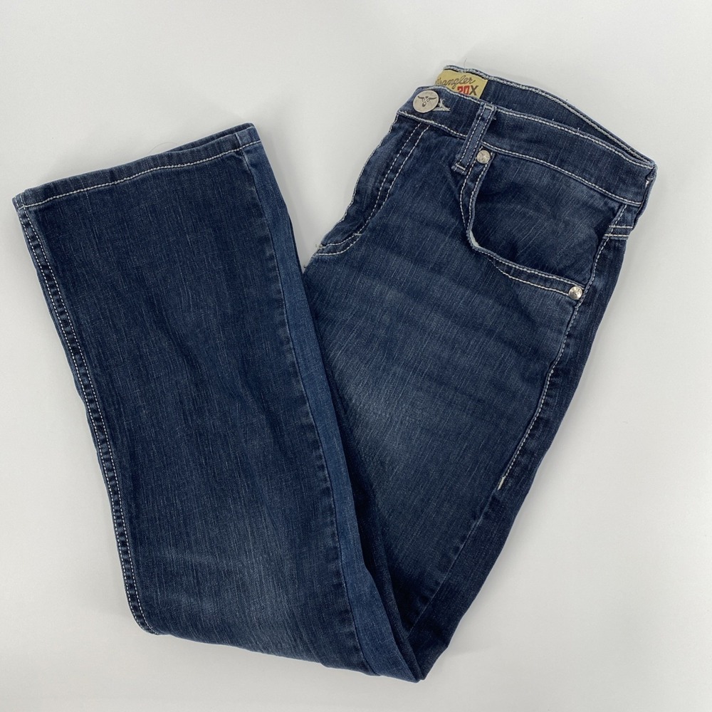 Wrangler 20X Jeans Men Tag 32x30 Actual 33x27.5 Blue‎ Straight Stretch Western